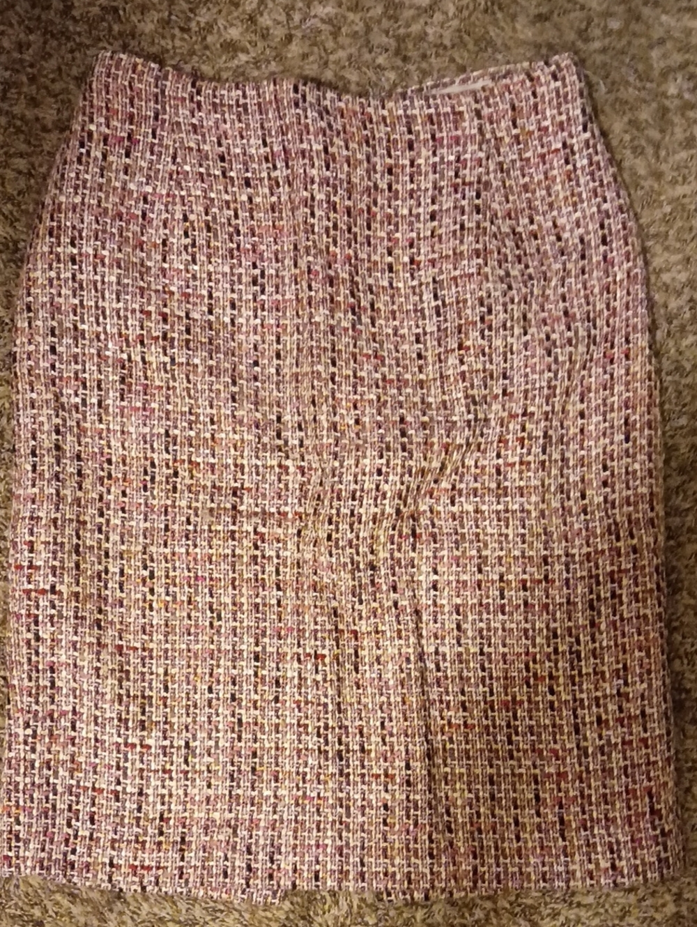 Garfield & Marks Textured Pink Tweed Pencil Skirt Sz 8
